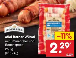 Netto Marken-Discount Hofmaier mini berner würstl Angebot