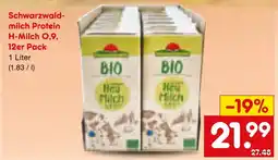 Netto Marken-Discount Schwarzwaldmilch protein h-milch 0,9 Angebot