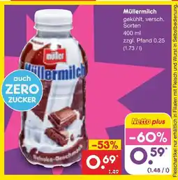 Netto Marken-Discount Müllermilch gekühlt Angebot