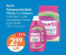 V Markt Burti feinwaschmittel flüssig Angebot