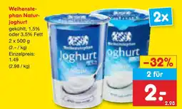 Netto Marken-Discount Weihenstephan naturjoghurt Angebot