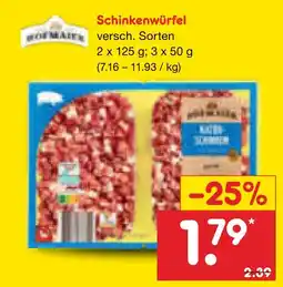 Netto Marken-Discount Hofmaier schinkenwürfel Angebot