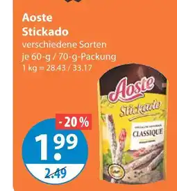 V Markt Aoste stickado Angebot