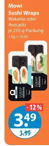 V Markt Mowi sushi wraps wakame Angebot