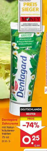 Netto Marken-Discount Dentagard zahncreme mit natur-kräuterextrakten Angebot