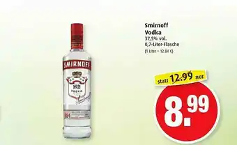 Markant Smirnoff Vodka Angebot