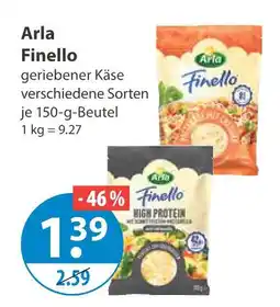 V Markt Arla finello geriebener käse Angebot