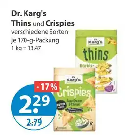 V Markt Dr. karg's thins Angebot