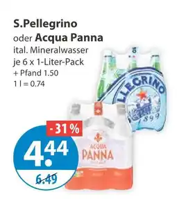 V Markt S.pellegrino ital. mineralwasser Angebot