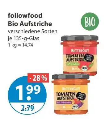 V Markt Followfood bio aufstriche Angebot