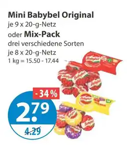 V Markt Mini babybel original Angebot