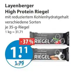 V Markt Layenberger high protein riegel Angebot