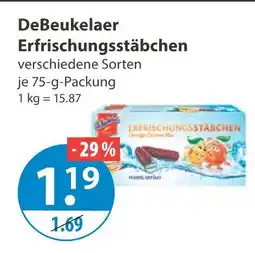 V Markt Debeukelaer erfrischungsstäbchen Angebot