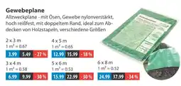 V Markt Gewebeplane Angebot