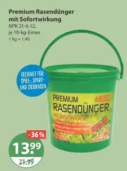 V Markt Arte premium rasendünger mit sofortwirkung Angebot