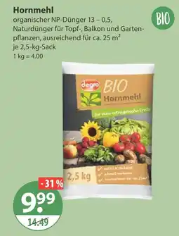 V Markt Degro bio hornmehl Angebot