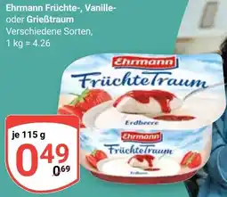 Globus Ehrmann Früchte, Vanille oder Grießtraum Angebot