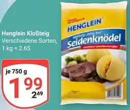 Globus Henglein Kloẞteig Angebot