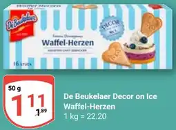 Globus De Beukelaer Decor on Ice Waffel-Herzen Angebot