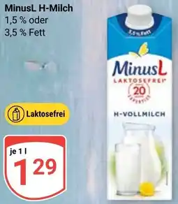 Globus MinusL H-Milch Angebot