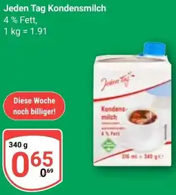 Globus Jeden Tag Kondensmilch Angebot