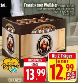 Edeka Franziskaner Weißbier Angebot