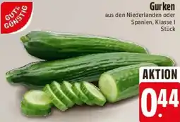 E-Center Gut & Günstig Gurken Angebot