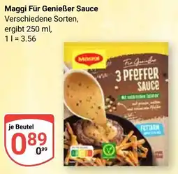 Globus Maggi Für Genießer Sauce Angebot