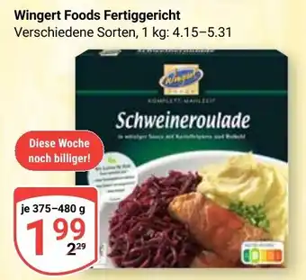 Globus Wingert Foods Fertiggericht Angebot