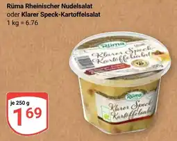 Globus Rüma Rheinischer Nudelsalat oder Klarer Speck-Kartoffelsalat Angebot