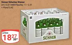 Globus Sünner Kölsches Wasser Angebot