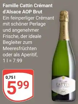 Globus Famille Cattin Crémant d'Alsace AOP Brut Angebot