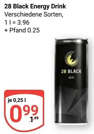 Globus 28 Black Energy Drink Angebot