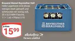 Globus Brauerei Maisel Bayreuther Hell Angebot