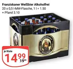 Globus Franziskaner Weißbier Alkoholfrei Angebot