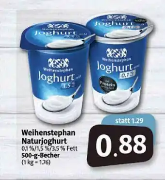 Markant Markt Weihenstephan Naturjoghurt Angebot