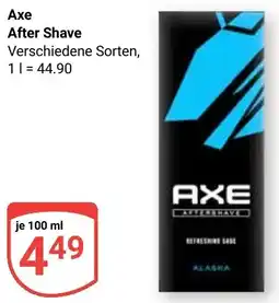 Globus Axe After Shave Angebot