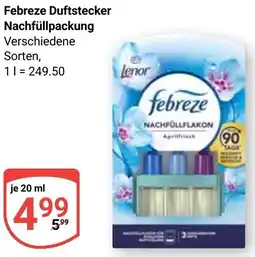Globus Febreze Duftstecker Nachfüllpackung Angebot