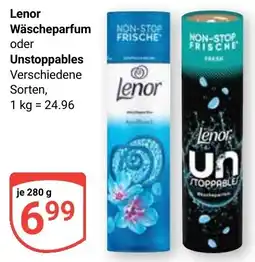 Globus Lenor Wäscheparfum oder Unstoppables Angebot