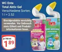 Globus WC Ente Total Aktiv Gel Angebot