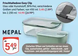 Globus MEPAL Frischhaltedose Easy Clip Angebot