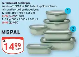 Globus MEPAL 3er-Schüssel-Set Cirqula Angebot
