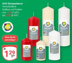 Globus OHO Stumpenkerze Angebot