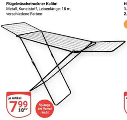 Globus Flügelwäschetrockner Kolibri Angebot