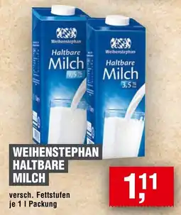 Handelshof Weihenstephan haltbare milch Angebot