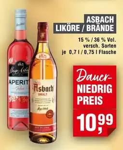 Handelshof Asbach liköre / brände Angebot