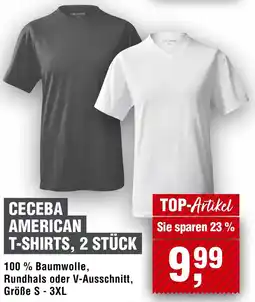 Handelshof Ceceba american t-shirts, 2 stück Angebot