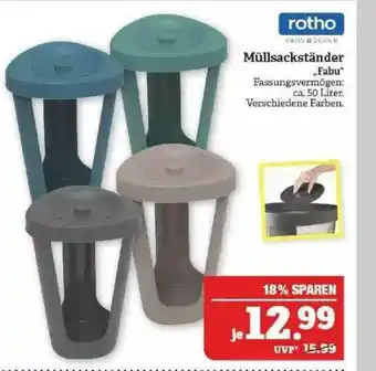 Marktkauf Rotho Müllsackständer „fabu“ Angebot