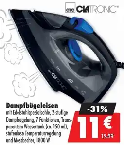 Mäc Geiz CLATRONIC Dampfbügeleisen Angebot