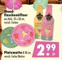 Mäc Geiz Wandflaschenöffner oder Platzmatte Angebot